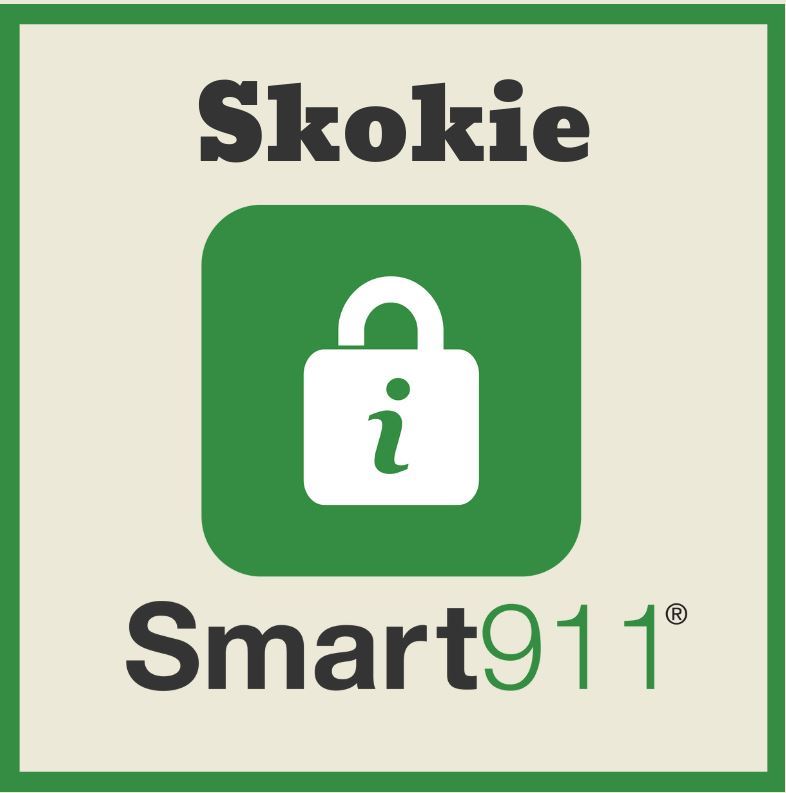Smart 911 Logo Square with Skokie on top (JPG)